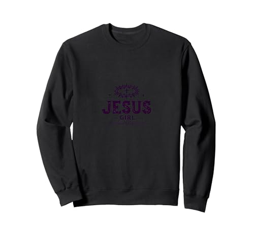 Jesus Girl: Erlöste und ermächtigte Christen für den Glauben von Frauen Sweatshirt, Unisex für Erwachsene, Schwarz, M von Generic