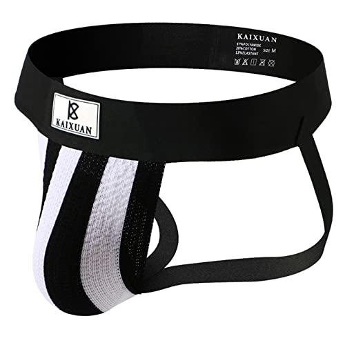 Jockstrap Herren Rainbow Men String Tanga Jocks Tanga Slip Stretch Männer Unterwäsche Jockstraps Gay Sport Tangaslip Atmungsaktiv Sportunterwäsche D XL von Generic