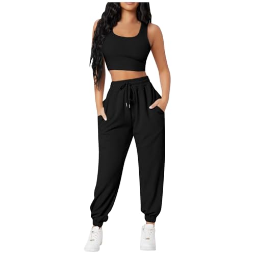 Jogginganzug 2 Teiler Damen Winter Schlafanzug Damen Pyjama Baumwolle Damen Frauen Sportanzug Workout Outfit Damen Jogginganzug Damen Pink Jogginganzug Damen Bordeaux Damen Jogginganzug Grau von Generic