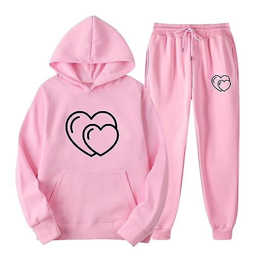 Jogginganzug für Damen Sportanzug Trainingsanzug Hoodie Elegant Klassisch Tracksuit Freizeitanzug Zweiteiler Outfit Sport Casual Fitness Loungewear Frauen Hochzeit Gaste Anzug Kleidungsset von Generic