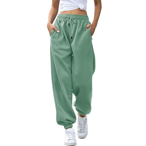 Jogginghose Damen Baggy Sporthose Laufhosen Lange Gummibund Stoffhose mit Taschen High Waist Loose Fit Freizeithose Bequeme Lockere Trainingsanzug Hosen Sweathose Jogginghose Damen Baggy Sporthose Laufhosen Lange Gummibund Stoffhose mit Taschen High Waist Loose Fit Freizeithose Bequeme Lockere Trainingsanzug Hosen Sweathose von Generic
