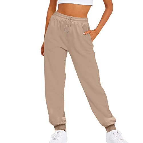 Jogginghose Damen Baumwolle Jogging Hose für Frauen Sporthose Trainingshose Jogger Slim Fit Lange Freizeithose von Generic