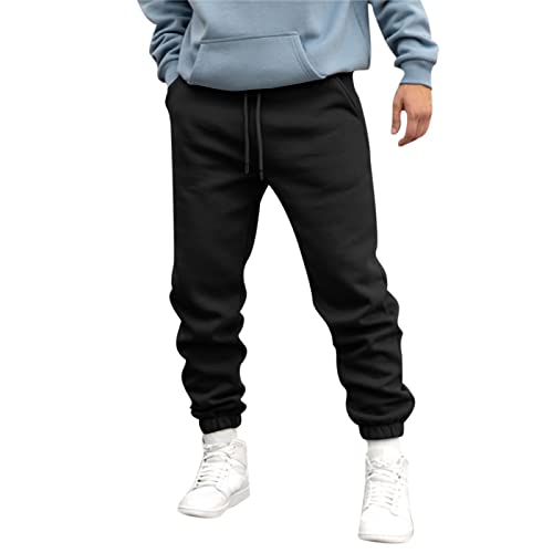 Jogginghose Herren Baumwolle Sweathose Casual Freizeithose Slim Fit Trainingshose Herren mit Taschen Lang Sweathose Joggers Streetwear von Generic