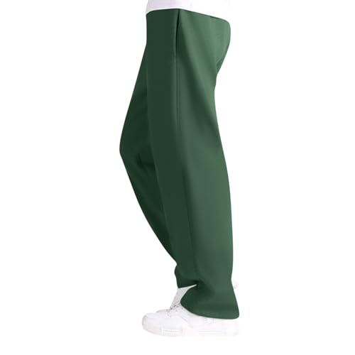 Jogginghose Herren Lang Vintage Lose Relaxed-Fit Aestethic Sweatpants Stoffhose Relaxed-Fit Outdoorhose Sweathose Freizeithosen für Männer Washed Breites Bein Jogging-Hose Sport Pants1 von Generic