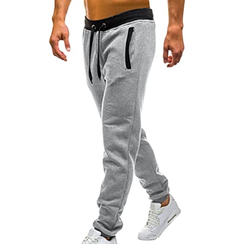 Jogginghose Herren Lang Vintage Lose Relaxed-Fit Aestethic Sweatpants Stoffhose Relaxed-Fit Outdoorhose Sweathose Freizeithosen für Männer Washed Breites Bein Jogging-Hose Sport Pants1 von Generic
