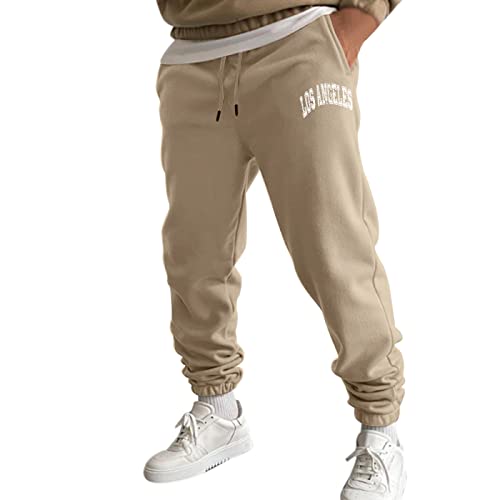 Jogginghose Herren - Sporthose Herren Lang - Schmalzulaufende Beinform Fitnesshose Elastische Taille Classic Jog Pants Leichte Trainingshose Classic Joggers Pants Hose Herren von Generic