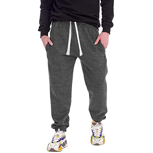 Jogginghose Herren Wide Track Pants Weite Geradem Schnitt Freizeithose Mode 3D-Druck Trekkinghose mit elastischen Bündchen Parachute Pants von Generic