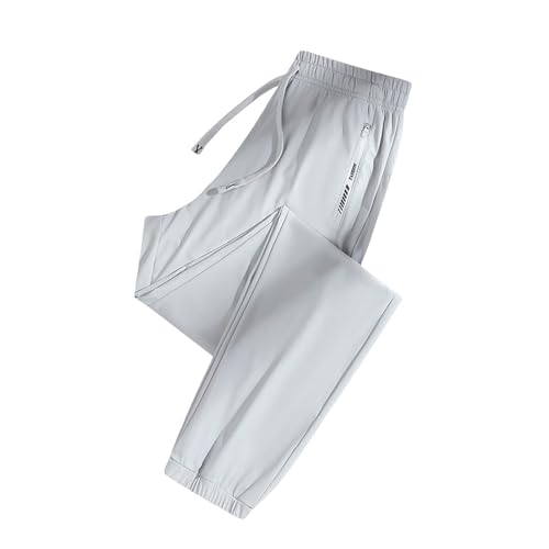 Jogginghose Leichte Wanderhose Quick Dry Hose Unisex Ultra Cargohose High Stretch Trekkinghose Schnelltrocken mit Reißverschlusstasche Mode Sporthose Freizeithose von Generic