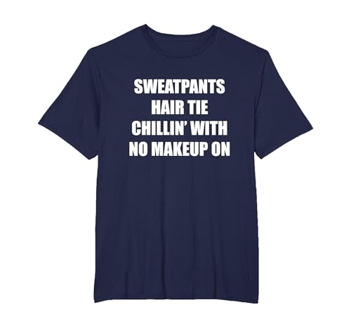 Jogginghose mit Haargummi Chillin' ohne Make-up T-Shirt, Herren Große Größen, Marineblau, 6X Tall Jogginghose mit Haargummi Chillin' ohne Make-up T-Shirt, Herren Große Größen, Marineblau, 6X Tall von Generic