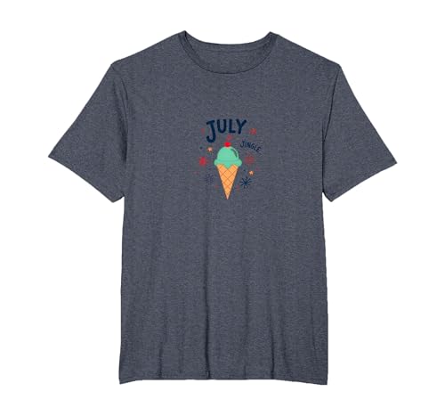 Juli Jingle Eiscreme Feier Sommer, Weihnachten im Juli T-Shirt, Herren Große Größen, Blau Meliert, 6X Tall von Generic