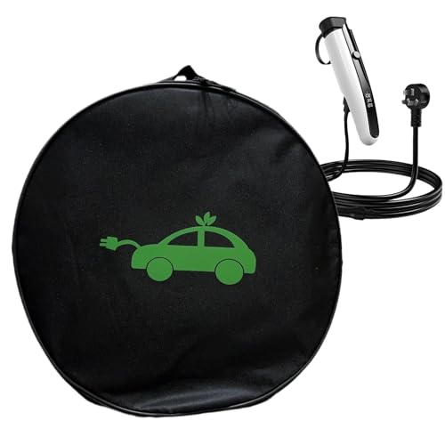 Jumper-Kabeltasche – Kabel-Organizer-Tasche | EV-Ladegerät, wetterfeste Schutzhülle, Organizer, Werkzeugtasche für Elektrofahrzeug-Zubehör, große Kapazität, -Netzkabel, Ladekoffer am von Generic