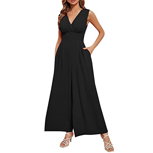 Jumpsuit Damen Kurz Romper Sommer Overall,Blaue Arbeitshose,Yogajumpsuit,Chiffon Kleid Sommer,Arbeitshose Größentabelle,Jumpsuit Festlich Rot,Gute Arbeitshosen von Generic