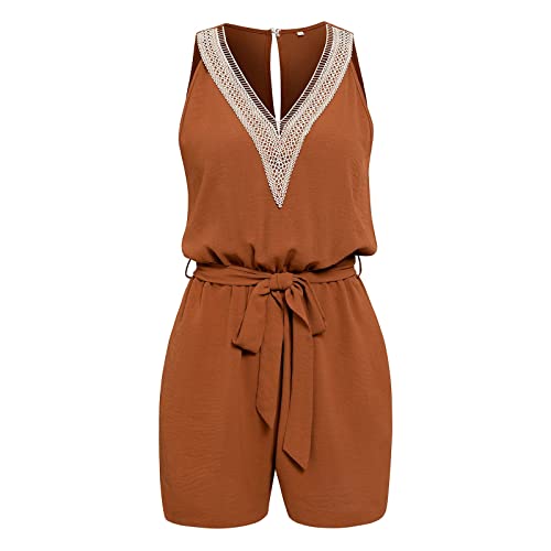 Jumpsuit Damen Sexy,Arbeitshose Orange,Sommer Jumpsuit Festlich,Einteiliger Hosenanzug Damen,Arbeitslatzhosen Damen,Lounge Overall Damen,Overalls Festlich von Generic