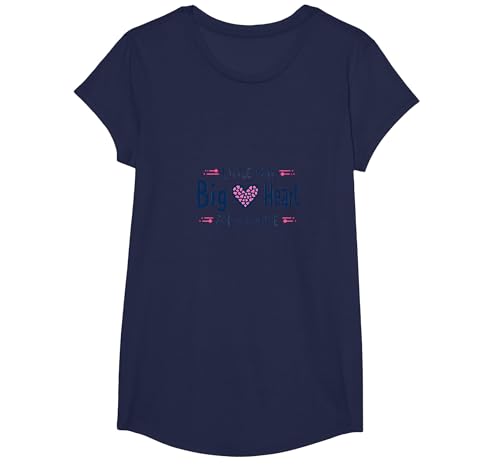 Jungen Brustkrebs-Bewusstsein Little Man Big Heart Cause T-Shirt, Girls, Marineblau, XS Jungen Brustkrebs-Bewusstsein Little Man Big Heart Cause T-Shirt, Girls, Marineblau, XS von Generic