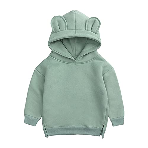 Jungen-Hoodie-Mädchen-festes Baby-Oberteil-nettes Kleinkind-Ohr-Sweatshirt-Kind-Jungen-Oberteile Pullover Herren von Generic