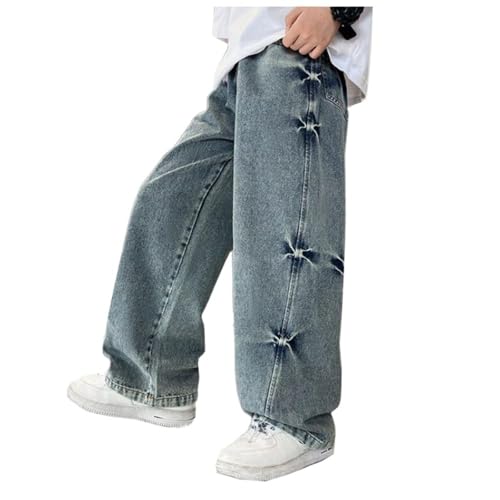 Jungen Jeans Kinder Baggy Jeans Cargohose Relaxed Denim Hose mit Gummibund Hose Junge Stoff von Generic