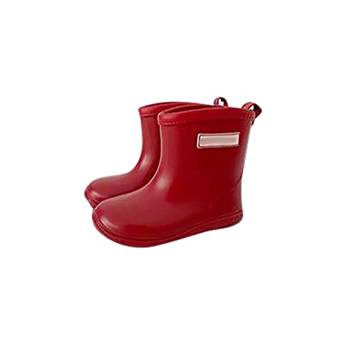 Jungs Schuhe Baby Kinder Easy On Regenschuhe Stiefel für kurze Regenstiefel Leichte Schuhe für regnerische Tage Kinder Winterstiefel Junge (D, 24 Infant) von Generic