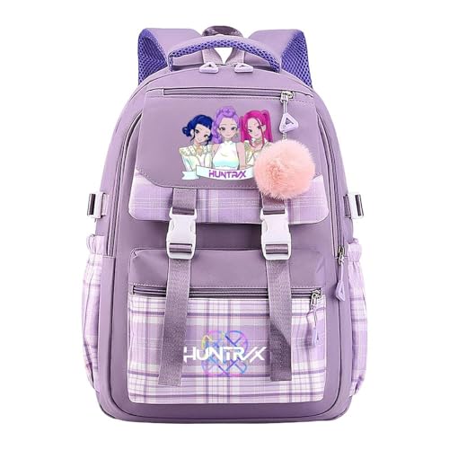 𝐊𝐏𝐨𝐩 𝐃𝐞𝐦𝐨𝐧 𝐇𝐮𝐧𝐭𝐞𝐫𝐬 Rucksack wasserdicht Anime Schulrucksack Jungen & Mädchen, Unisex Tasche für Schule, Freizeit & Reisen, gepolstert, trendy Design Schultasche 𝐊𝐏𝐨𝐩 𝐃𝐞𝐦𝐨𝐧 𝐇𝐮𝐧𝐭𝐞𝐫𝐬 Rucksack wasserdicht Anime Schulrucksack Jungen & Mädchen, Unisex Tasche für Schule, Freizeit & Reisen, gepolstert, trendy Design Schultasche von Generic