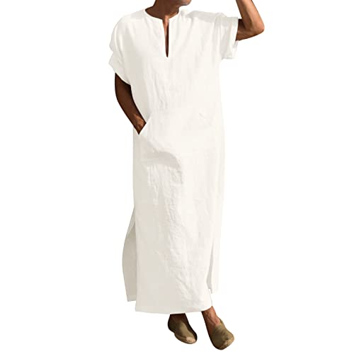 Kaftan Herren Baumwolle Leinen Sommer Cool Jilbab Herren Muslim Robe Gebetskleidung für Männer Islamische Kleidung Thobe Marokkanische Afghanische Arabische Kleidung Herren Tunika Abaya Kaftan Herren Baumwolle Leinen Sommer Cool Jilbab Herren Muslim Robe Gebetskleidung für Männer Islamische Kleidung Thobe Marokkanische Afghanische Arabische Kleidung Herren Tunika Abaya von Generic