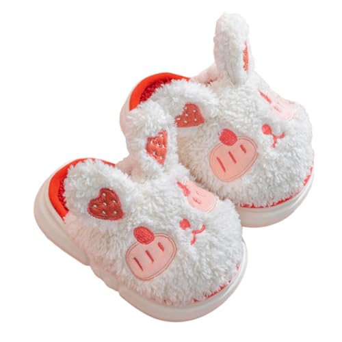 Kaninchen Hausschuhe Mädchen Winter Wärme Pantoffeln Süßes Gemütliche Flauschige Plüsch Weiche Baumwolleschuhe Antirutsch Bequeme Outdoor/Indoor Slippers von Generic