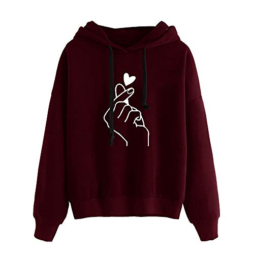 Kapuzenpullover Damen Lässiger Hoodie Damen Sweatshirt mit Kapuze Oversize Langarm Pullover Basic Pulli Oberteile Kapuzenpullover Outdoor Sport Streetwear Warm Kapuzenpulli Kapuzenpullover Damen Lässiger Hoodie Damen Sweatshirt mit Kapuze Oversize Langarm Pullover Basic Pulli Oberteile Kapuzenpullover Outdoor Sport Streetwear Warm Kapuzenpulli von Generic