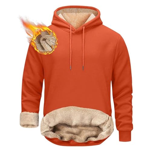 Kapuzenpullover Herren, Warm Fleecepullover Männer Winter Sweateshirt Herren mit Kapuze Kapuzenpulli Herren Hoodie mit Sherpa-Futter Gefütterte Hoodies von Generic