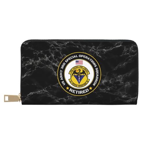 Kartenetui 3. Spezialeinsatzgeschwader Der Us-Armee Im Ruhestand Geldbörse Niedliche Leder Geldbörse Lustige Geldbeute Für Lehrer, Tochter, Mädchen von Generic