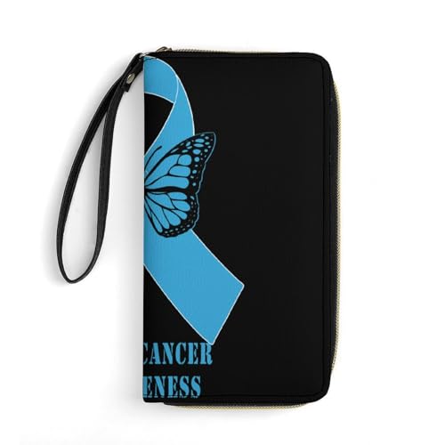 Kartenetui Bewusstsein Für Dickdarmkrebs Leder Geldbörse Printmotiv Portmonee Nette Kleine Münzbörse Für Freund, Mutter, Lehrer von Generic