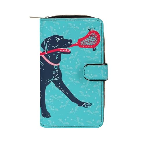 Kartenetui Lacrosse Labrador Retriever Portemonnaie Kreative Tragbare Brieftasche Vintage Design Verschluss Geldbörsen Für Freund, Kinder, Mädchen von Generic