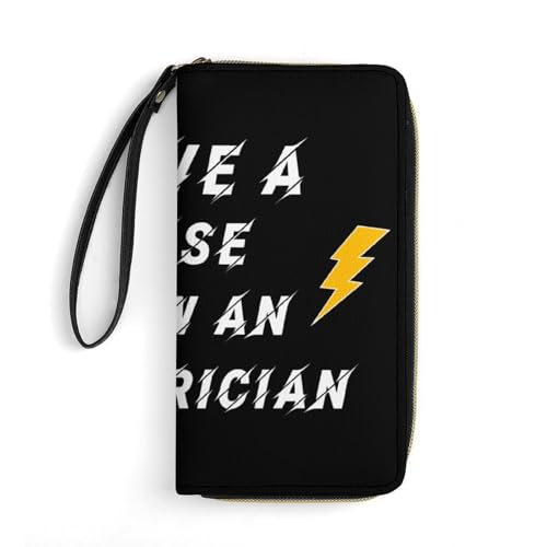 Kartenetui Retten Sie Eine Sicherung, Die Einen Elektriker Durchbrennt Flagge Leder Geldbörse Tragbare Handtaschen Nette Geldbeute Für Freund, Mädchen, Tochter von Generic