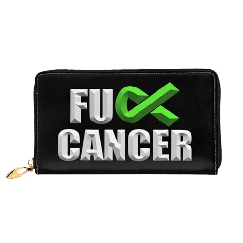 Kartenetui Scheiß Auf Lymphom-Krebs-Limette Handtaschen Lustige Brieftasche Nette Reißverschluss Geldbörse Für Lehrer, Freund, Freundin von Generic