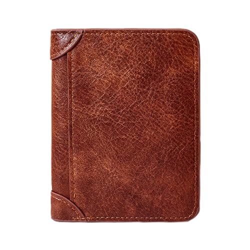 Kartenetui aus PU-Leder, Kartenhalter | Kurze Geldbörse für Herren mit -Blockierung mit großer Kapazität, kompakte kurze Brieftasche mit mehreren Kartenfächern für Ehemann, Vater und Freunde von Generic