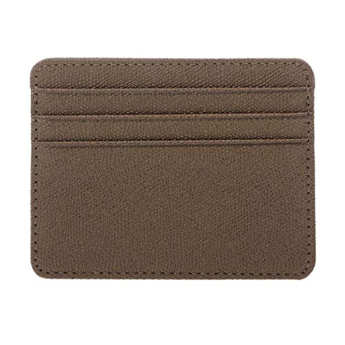 Kartenhalter Slim Bank Kreditkarte ID Karten Münzbeutel für Hülle Tasche Brieftasche Organi Telefon Brieftasche Geldbörse, bronze von Generic