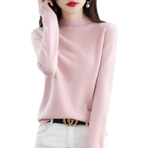 Kaschmirpullover für Damen Damen Strickpullover Pulli Elegant Jumper Einfarbiger Pulli Fashion Sweater Sweatshirt Lose Grobstrick Lässig Knit von Generic