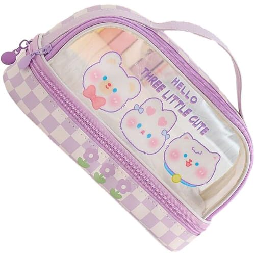 Kawaii Bleistift Hülle Tasche Süßes Kaninchen Große Kapazität Schreibweicher Beutel Box -Halter Organisator Für Büroschüler Teenager von Generic