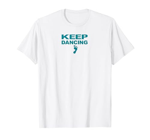 Keep Dancing Foot Motivierender Tanzliebhaber T-Shirt, Herren, Weiß, 6XL Keep Dancing Foot Motivierender Tanzliebhaber T-Shirt, Herren, Weiß, 6XL von Generic