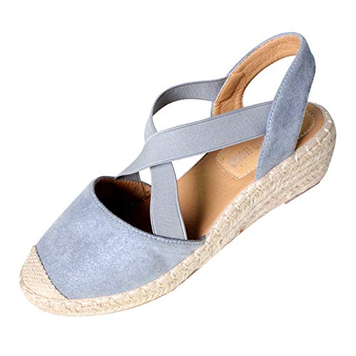 Keilsandalen Damen Sommer Strandsandalen Absatz Frauen Sandale Keilabsatz Peeptoes Damenschuhe Weite H Wedges Sommer Elegant Sommerschuhe Sandaletten Pantoletten Keilabsatz Schuhe von Generic