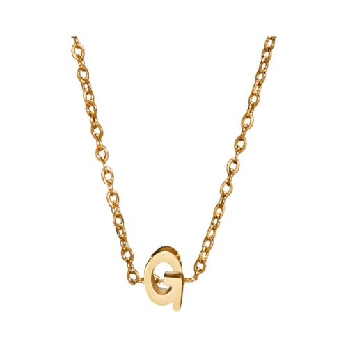 Kette Damen wojonifuiliy01 Eine goldene Halskette mit den Initialen eines modischen Frauennamens ist Geschenk für weibliche Teenager Geschenk Freundin (G, One Size) von Generic