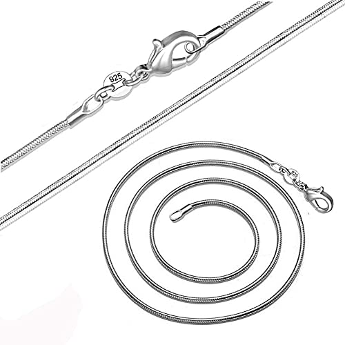 Kettenhalskette für Frauen 16''18''20''22''24''26''28''30''32''34''36''38''inch Silberkette Halskette Süße Halskette Romantische Halskette Glückskette Professionell verarbeitet von Generic