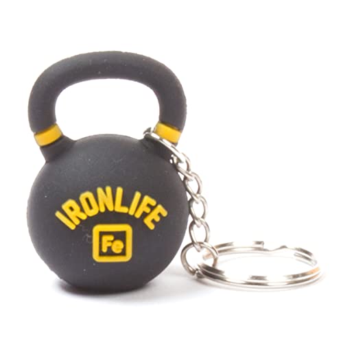 Kettlebell Schlüsselanhänger Schlüsselanhänger Schlüsselanhänger Charm Kette Lustiges Fitnessstudio Geschenk für Männer Hantel Kugelhantel Charms für Schlüsselanhänger, Schwarz , One size von Generic