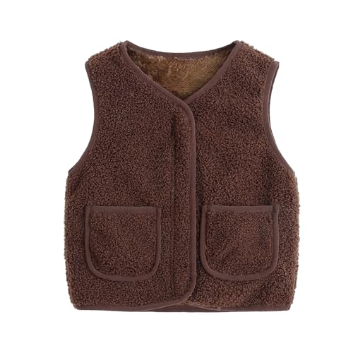 Kinder Ärmellose Warmen Fleeceweste Warme Weste Und Winter Winter Fleece Jacke Ärmellose Mantel Kinder Mädchen Westen Für Jungen Kinderwesten Für Mädchen von Generic