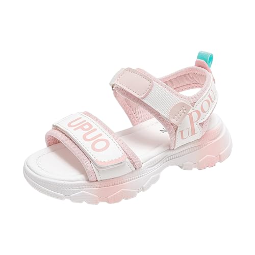 Kinder Baby MäDchen Sandalen Keilsandalen Mode Licht Auf Led Fransen Flache Offene Zehen Flip Flops Weichen Sohlen Strandschuhe von Generic