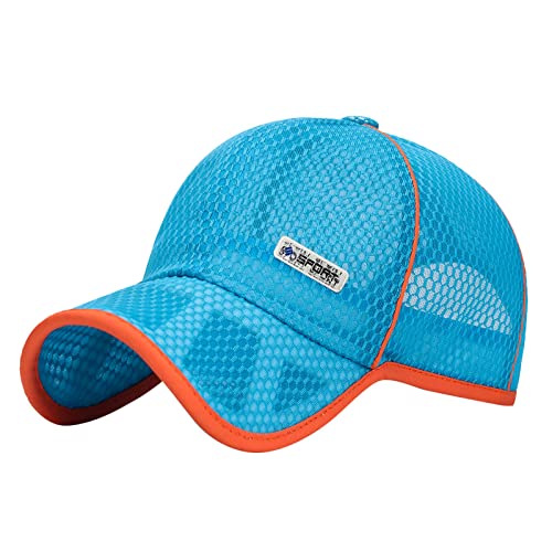 Kinder Baseball Cap Mesh, Basecap Leicht Atmungsaktiv Sommer Baseballkappe Verstellbar Outdoor Sonnenschutz Baseballmütze Freizeit Sonnenmütze Luftiges Sonnenhut Baseball Kappe von Generic