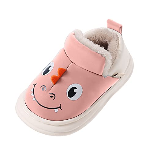 Kinder Baumwolle Hausschuhe Smlie Dinosaurier Mit Baumwolle Schuhe Haushalt Haar Schuhe Baby Mittelschule Kinder Baumwolle Hausschuhe Hausschuhe Elefanten Junge 31 (Red, 33 Big Kids) von Generic