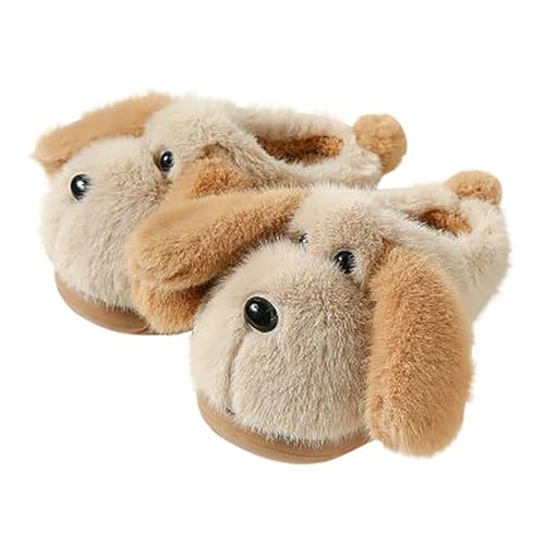 Kinder Hausschuhe Für Mädchen Jungen Kleinkind Niedlich Cartoon Tier Slipper Winter Plüsch Warme Slip-On Comfy Preppy Hausschuhe Indoor Outdoor Kuschelig Memory Foam Schläppchen von Generic