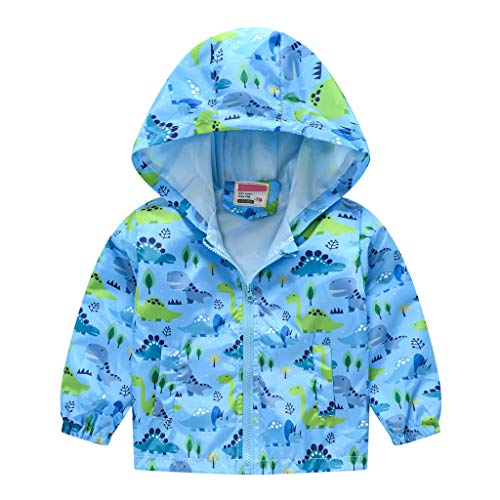 Kinder Jacke Jungen Mädchen Baby Winddichte Langarm Drucke Jacke Mantel mit Reißverschluss Kälteschutz Herbst Winter Parka Übergangsjacke Outdoorjacke Übergangsjacke Softshell Jacke Kinderjacke von Generic