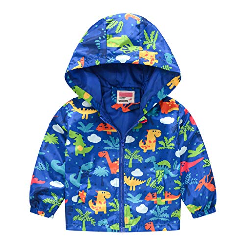 Kinder Jacke Jungen Mädchen Baby Winddichte Langarm Drucke Jacke Mantel mit Reißverschluss Kälteschutz Herbst Winter Parka Übergangsjacke Outdoorjacke Übergangsjacke Softshell Jacke Kinderjacke von Generic