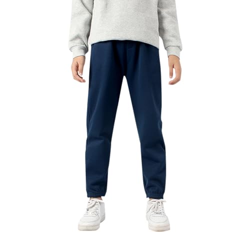 Kinder Jungen Leichte Jogginghose,Kinder Outdoorhose Freizeithose Einfarbig Fleecehose Outdoor Outdoorhose Flared Jeans Winddichte Warme Schneehosen Autumn und Winter von Generic
