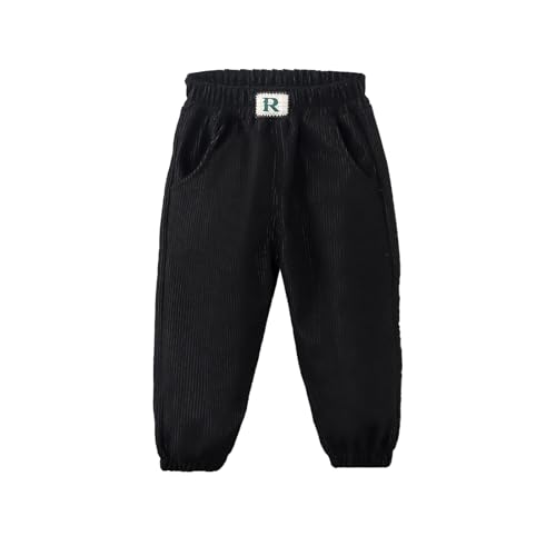 Kinder Jungen Leichte Jogginghose Mode Cord-Streifen Cordhose Cargo Sweatpants Jogger-Hosen Outdoorhose Freizeithose Wanderhose Trekkinghose Outdoor Activewear Hosen Für 1-7 Jahre von Generic