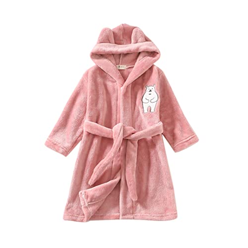Kinder Jungen Mädchen Bademantel Eisbär Print Flauschiger Fleece Morgenmantel Herbst Winter Warme Roben Kleinkind weichen Flanell Pyjamas Nachtwäsche mit Kapuze 1-8 Jahre Kinder Jungen Mädchen Bademantel Eisbär Print Flauschiger Fleece Morgenmantel Herbst Winter Warme Roben Kleinkind weichen Flanell Pyjamas Nachtwäsche mit Kapuze 1-8 Jahre von Generic